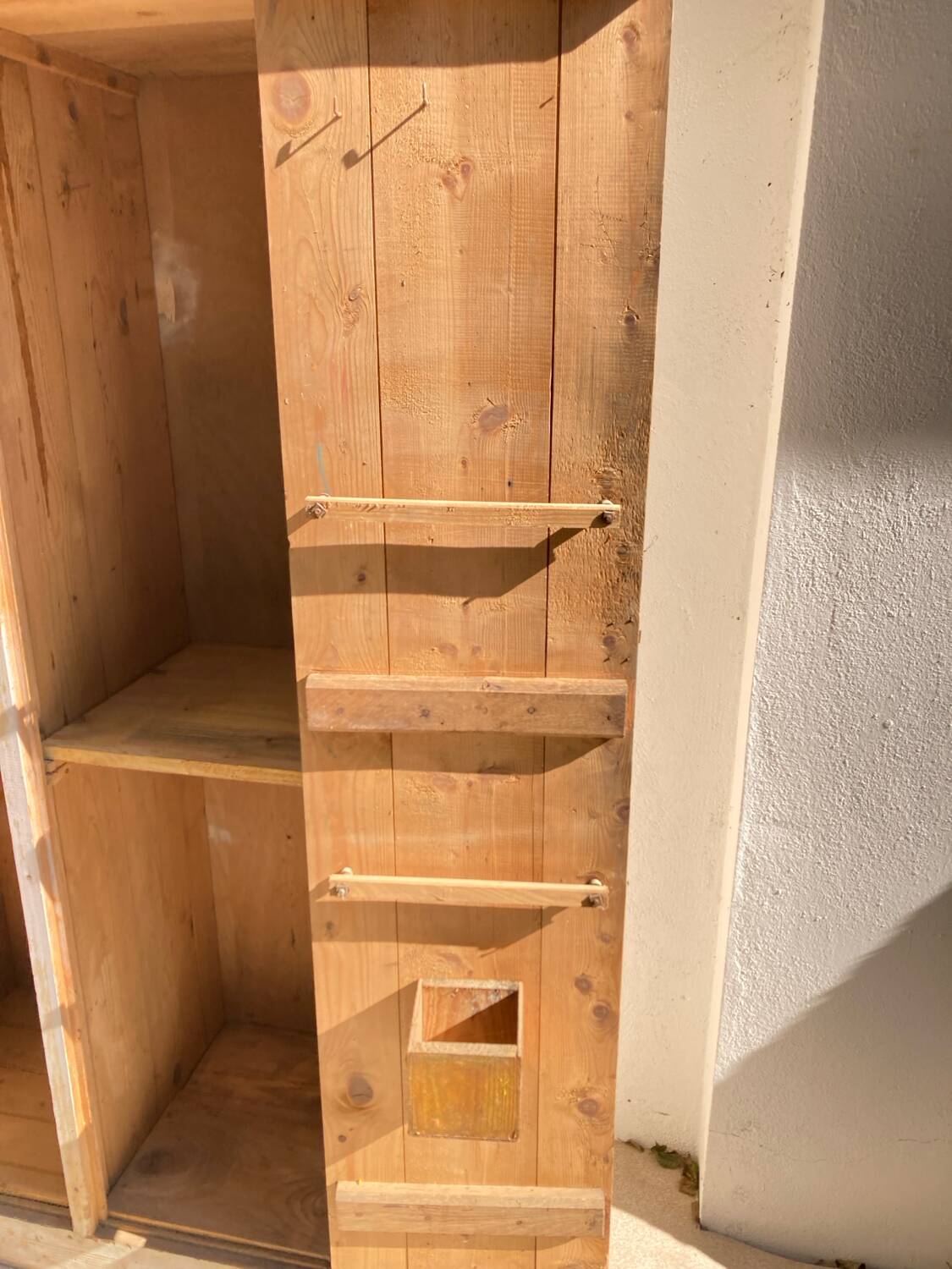 Wooden workshop cabinet