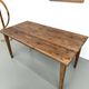 Farm table with tapered legs, L155 cm