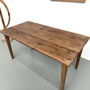 Table de ferme aux pieds fuseaux, L155 cm