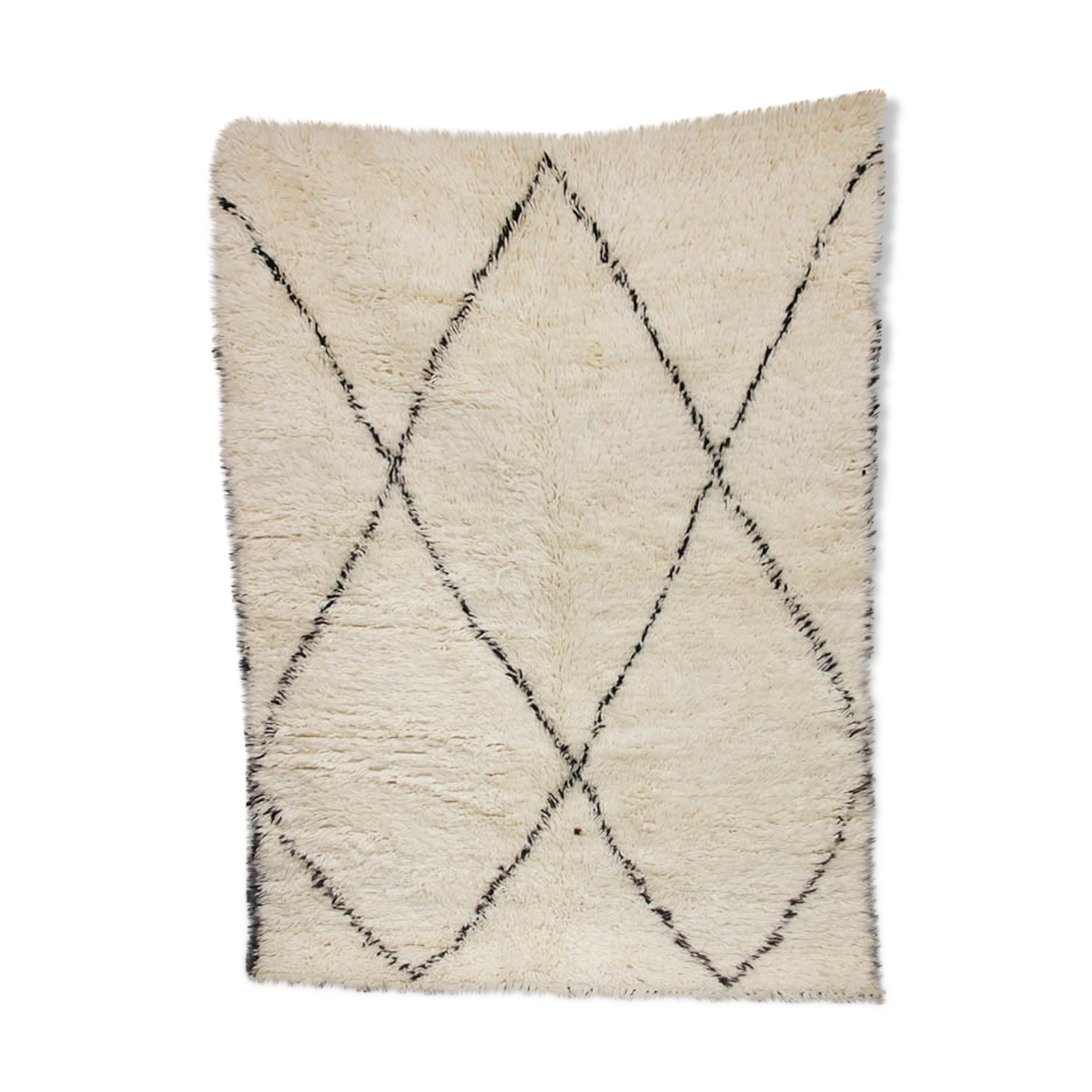 Beni Ouarain diamond carpet - 174x126 cm