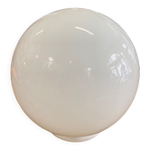Old globe in white opaline 20cm