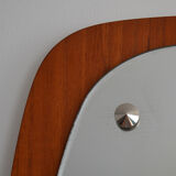 Oval Mid 20th century Wall Mirror by Glas&Tra 1960s 33x111cm