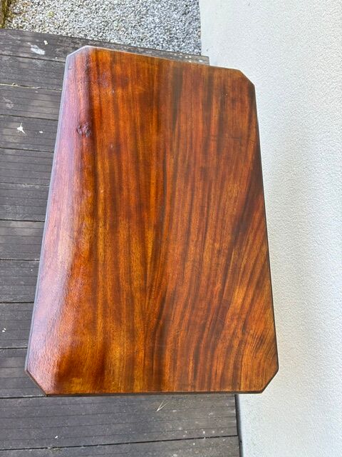 Art Nouveau side table in walnut