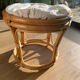Tabouret en bambou années 50