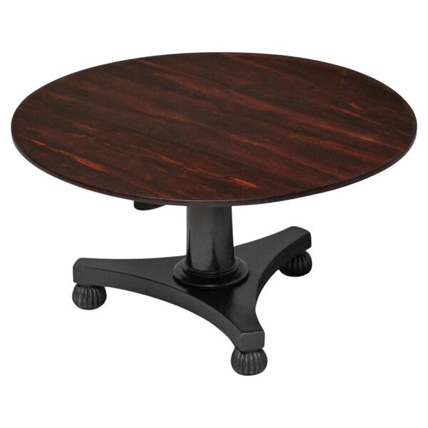 Table à manger Empire en placage de palissandre 19ème siècle