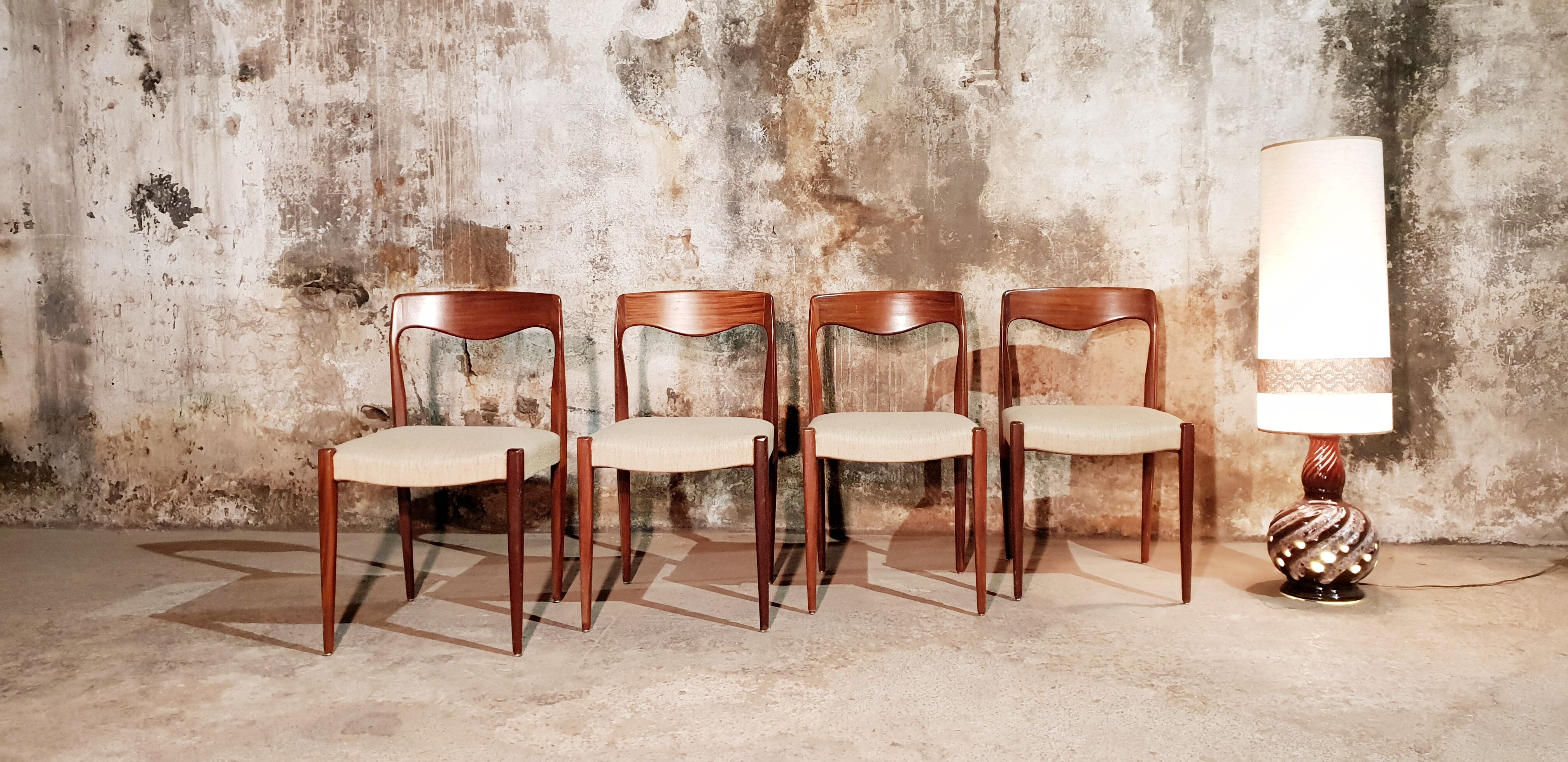 Set de 4 chaises scandinave vintage