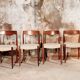 Set de 4 chaises scandinave vintage