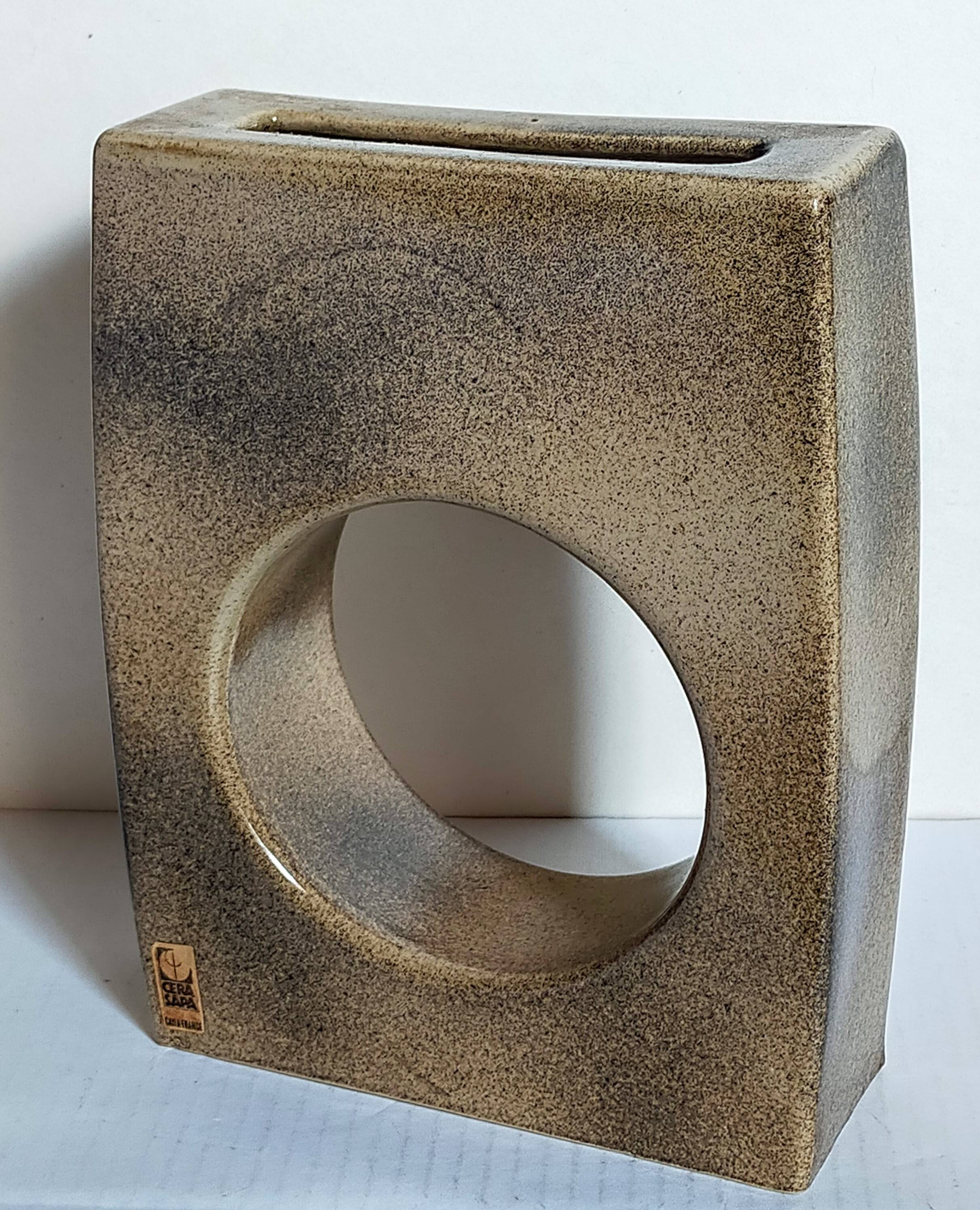 Vintage ceramic vase cera sapa, cayla france