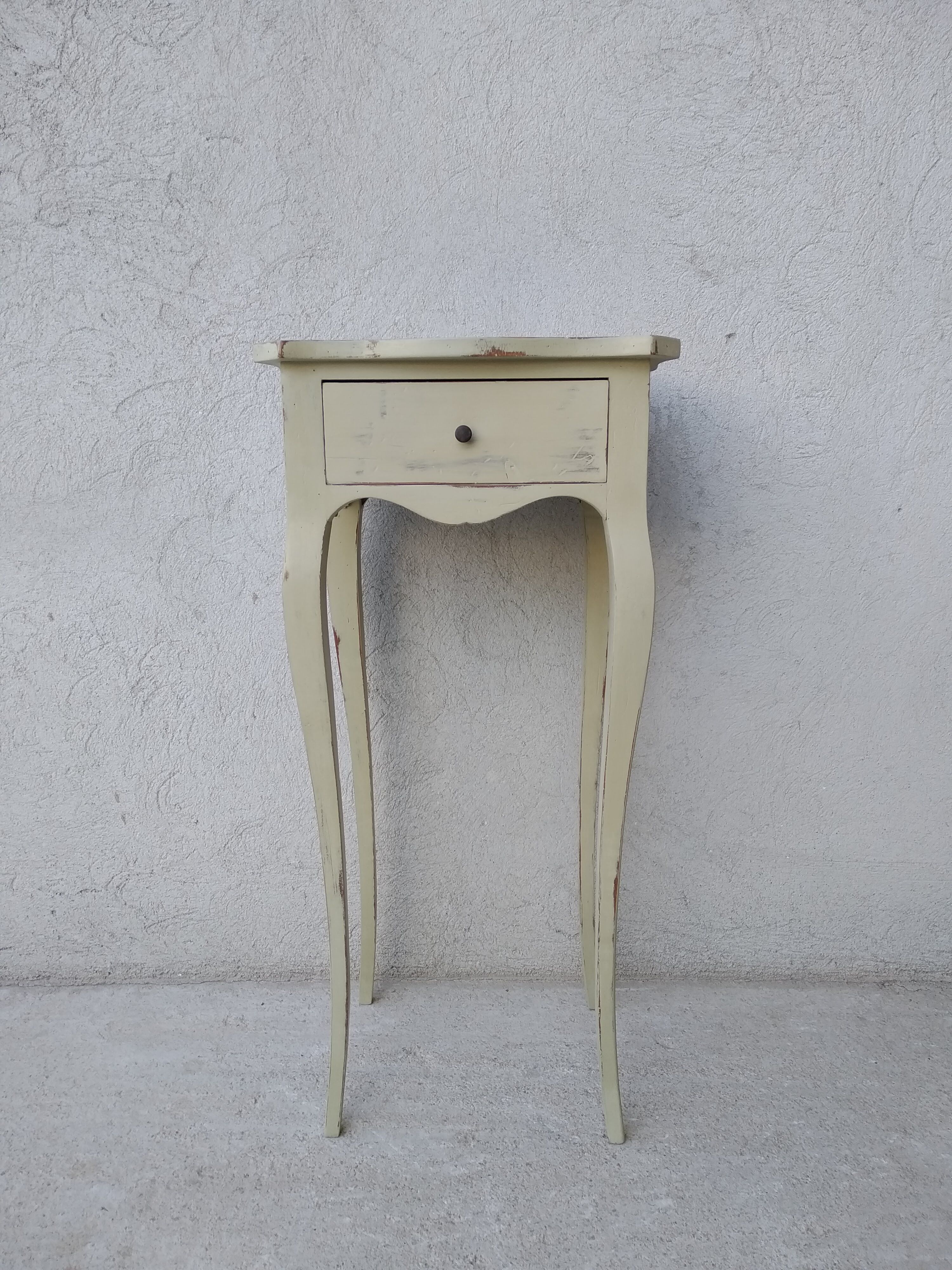 Side table or bedside patinated Louis XV style patinated