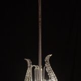 Art Decò Fountain Chandelier By Barovier e Toso, Murano Glass, 1940