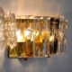 Kinkeldey wall lamp, 6 crystals, Germany, 1970