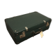 Vintage green case in vulcanized fiber