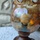 Vintage tempered glass table lamp