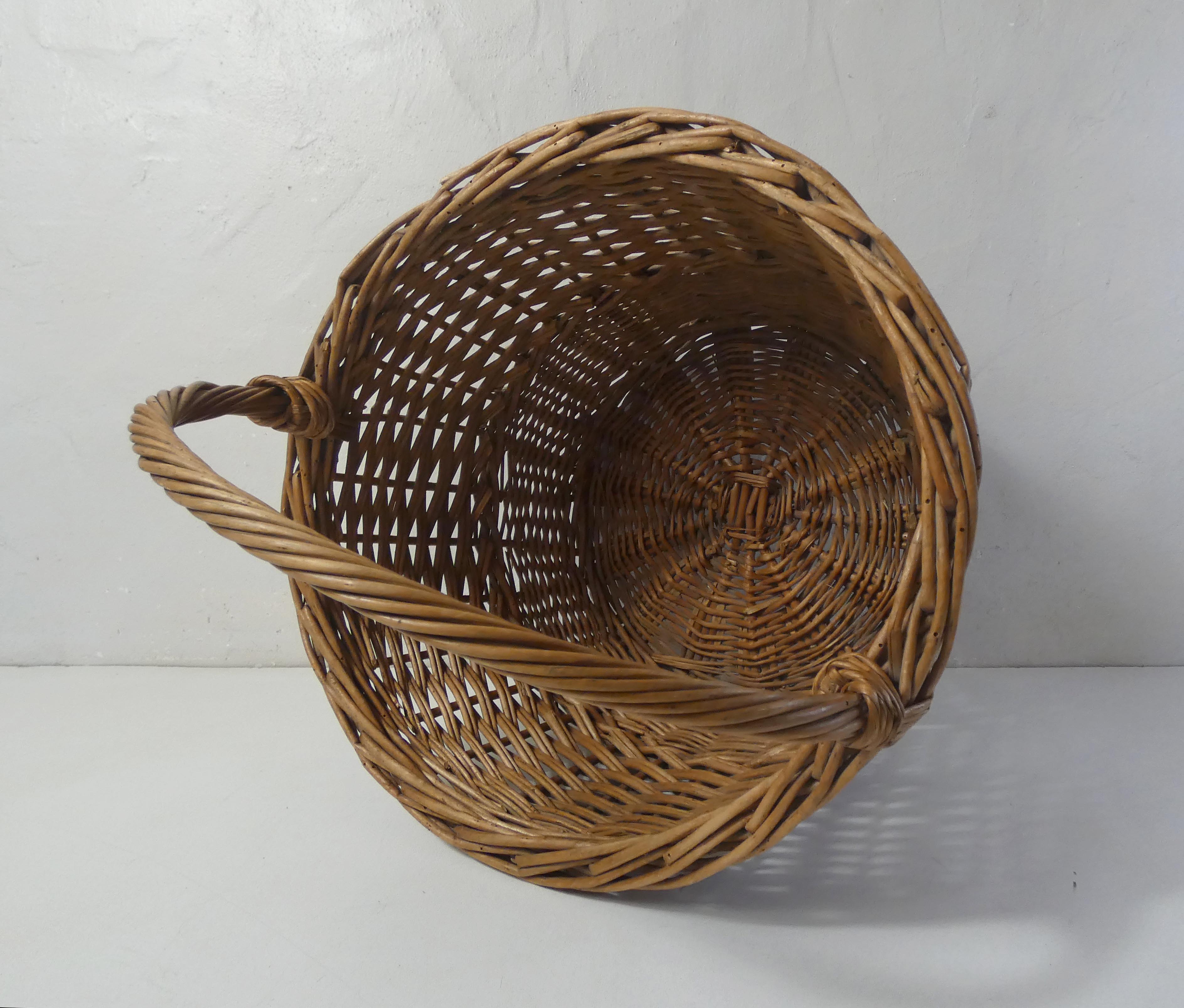 large rattan basket