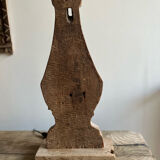 Pied de lampe en bois brut used