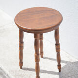 Vintage stool, wooden stool, side stool, plant holder