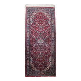 Tapis persan Kashan vintage fait main 76 cm x 179 cm, années 1960