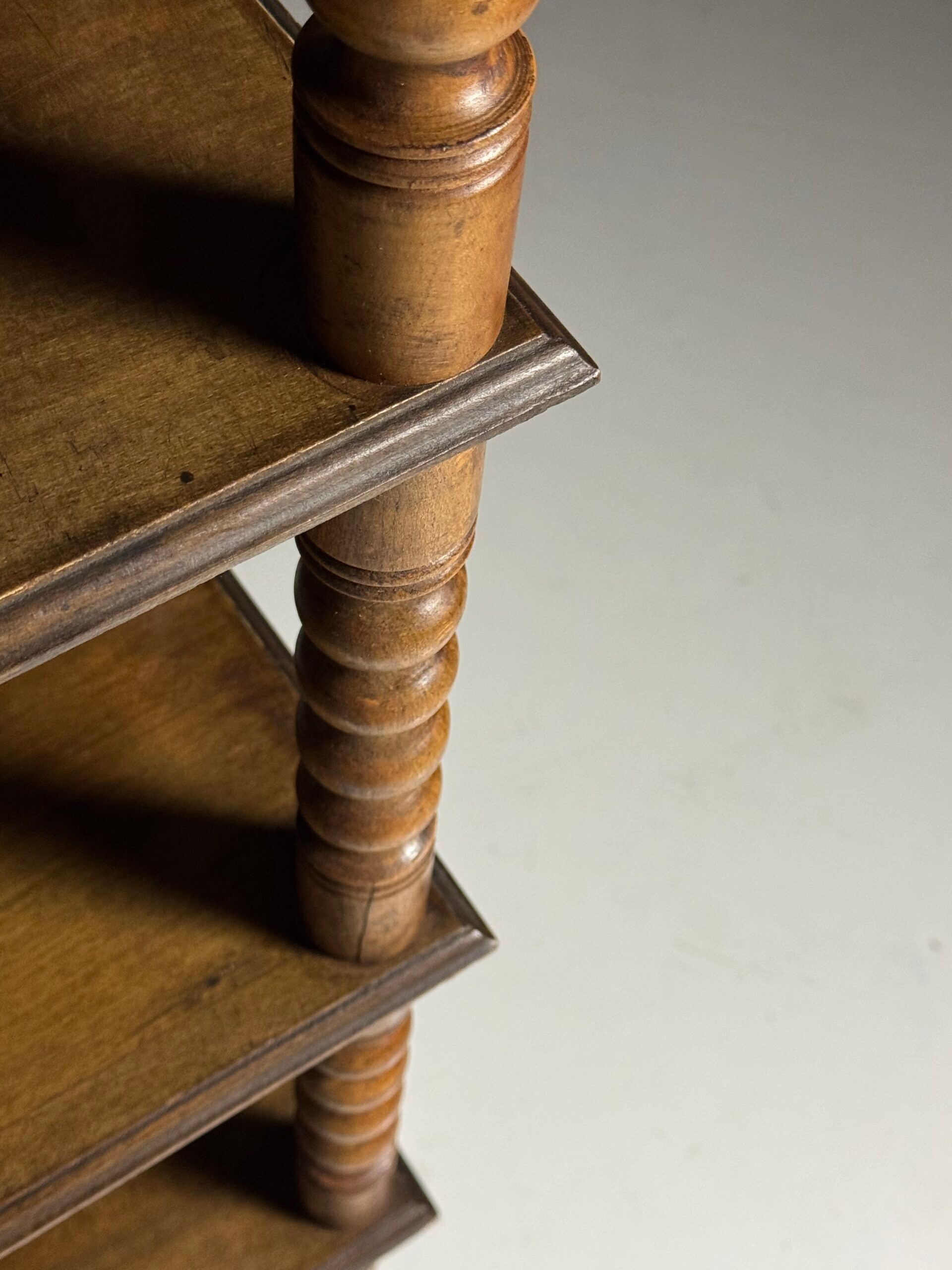 Bobbin bookcase French antique