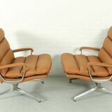 Ensemble de 2 fauteuils lounge Paul Tuttle 'Gamma' pour Strässle, 1970