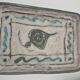 Massier Vallauris enamelled ceramic pocket emptier – polychrome floral decoration