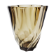 Smoked glass whirlwind vase Lever
