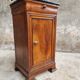 Antique small cabinet French hall cupboard walnut