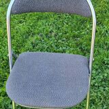 Set of 4 souvignet folding chairs from the 1970s.