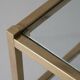 Desserte bar vintage 1970 – Laiton & Verre – Style Maison Jansen