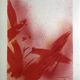 Original lithograph by jean bazaine, monograph in red, 1975