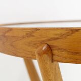 1960s Karel Kozelka & Antonin Kropacek Oak & Glass Coffee Table for Interier Prah