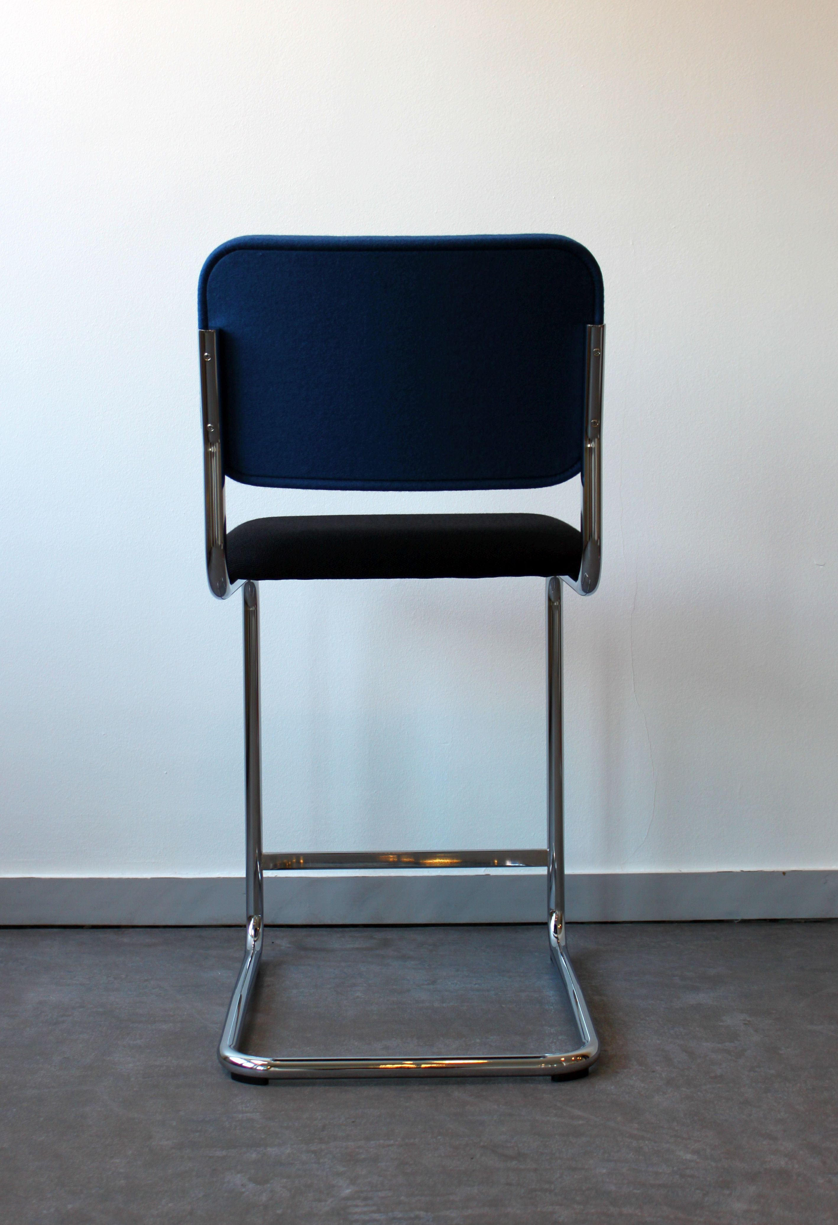 Pair of Knoll Cesca bar stools by Marcel Breuer