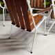 Salon de jardin vintage scandinave Daneline Teck Danemark 1960"
