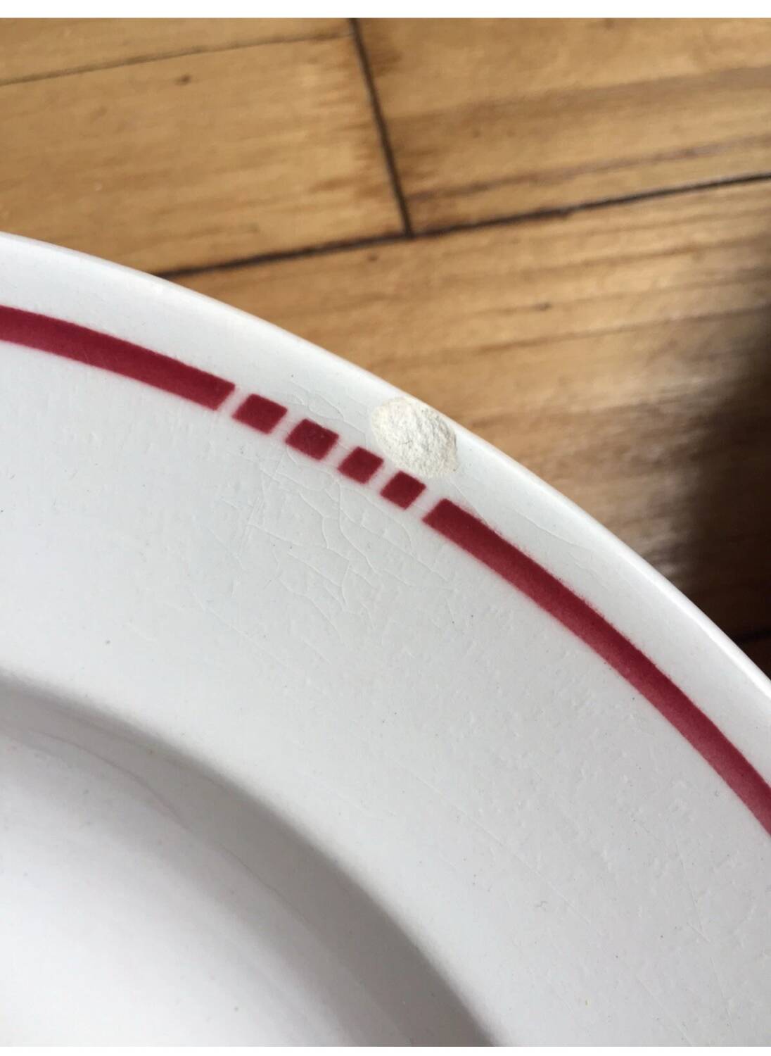 Set of 9 Badonviller Ironstone Soup Plates