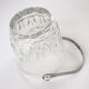 Crystal ice bucket, fluted décor