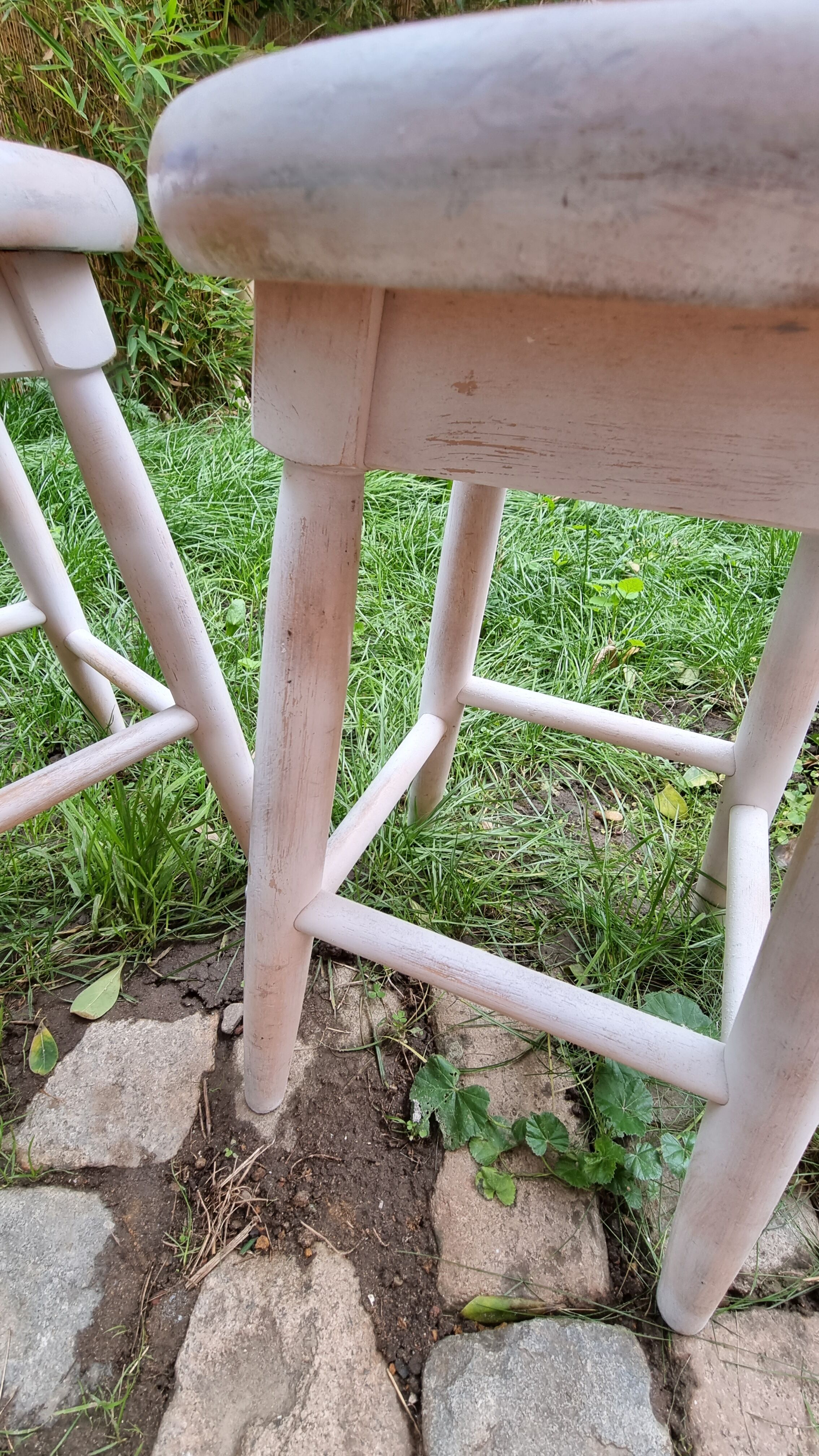 Pair of wooden stools