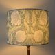 Bird and flower lampshade, William Morris style.
