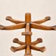 Freestanding coat rack – Art Deco style – Solid beech – 1940s