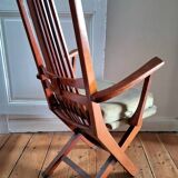 Fauteuil relax vintage 3 positions, meuble siège ancien