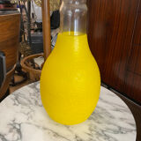 Large glass bottle lamp from the 70s