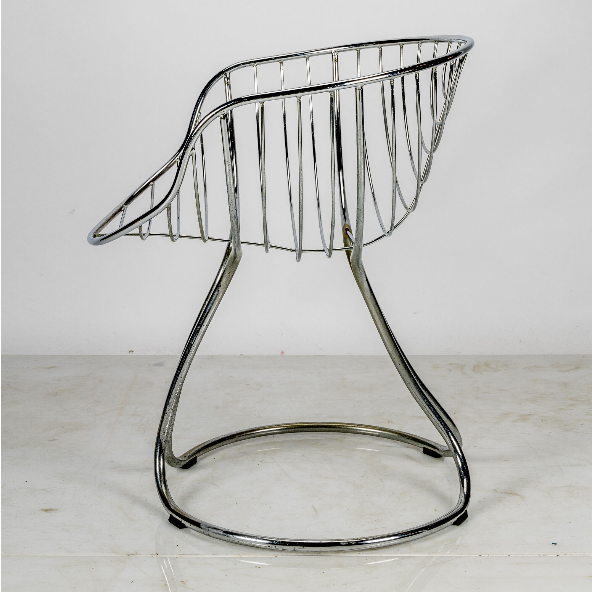 Chaise pan am chromée par Gastone Rinaldi pour rima