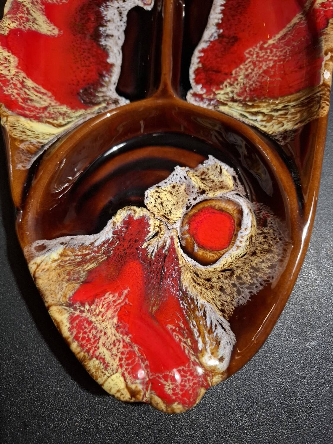 Vintage compartment plate Vallauris