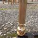 Marble coffee table and gold metal style louis XVI vintage xxeme