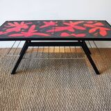 Coffee table of the "cloutier brothers" in lava stone 50s