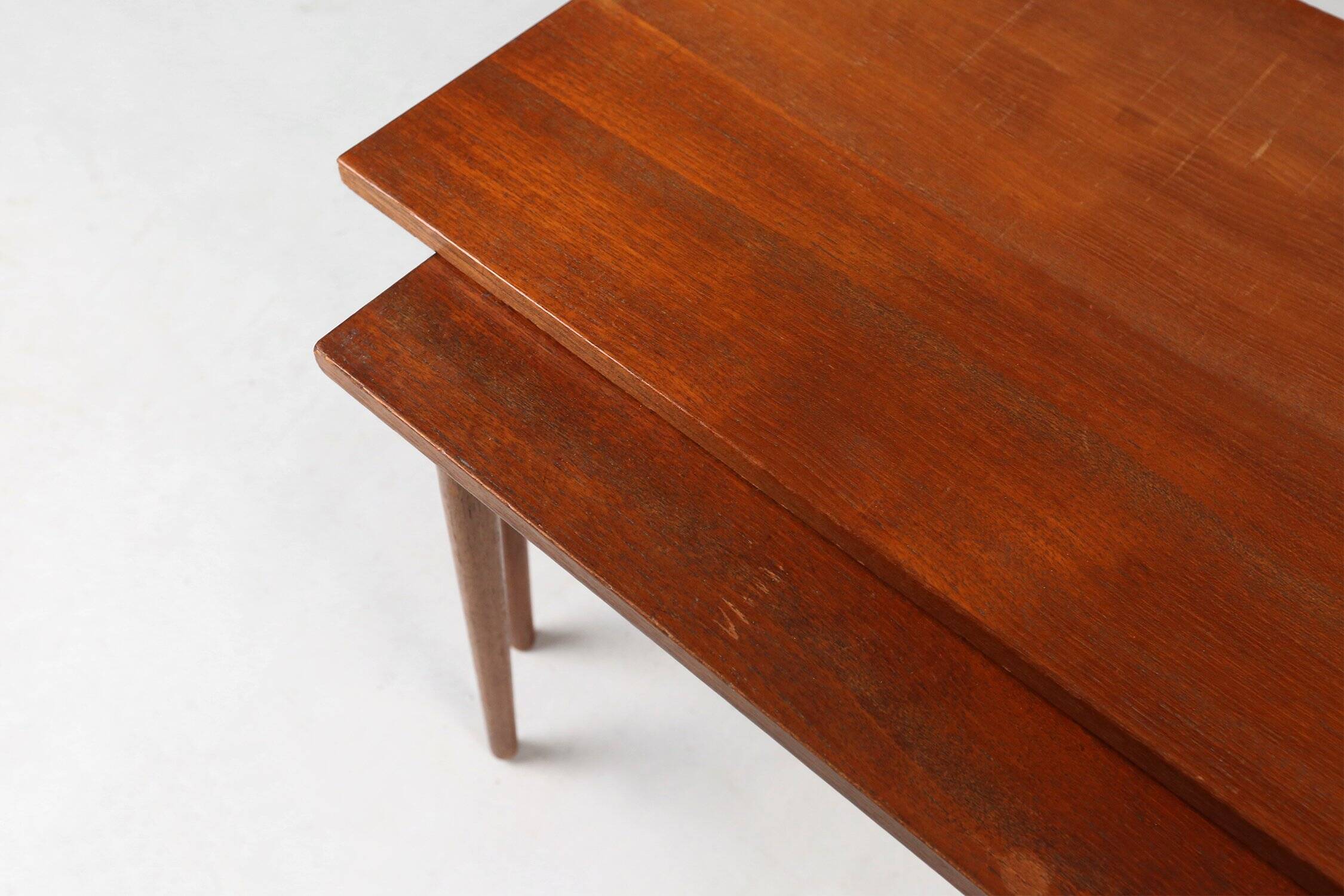 Set of 3 Scandinavian Teak Nesting Tables, Denmark 1960s