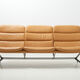 Three Seater Sofa in Leather by Strässle, Switzerland - 1960's