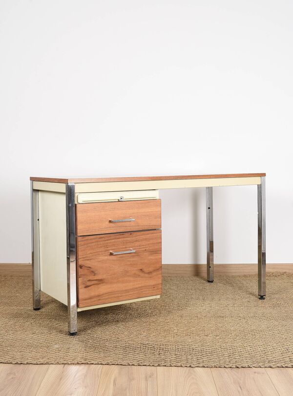 Bureau des années 50, fabriqué par la marque Strafor.