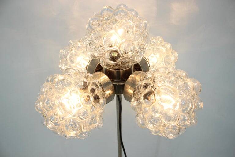 Mid-Century Modern Sputnik Style Art Glass Floor Lamp, 1970s