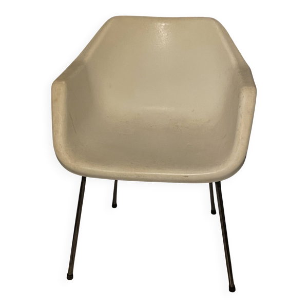 Hille / Fauteuil en plastique White Robin Day