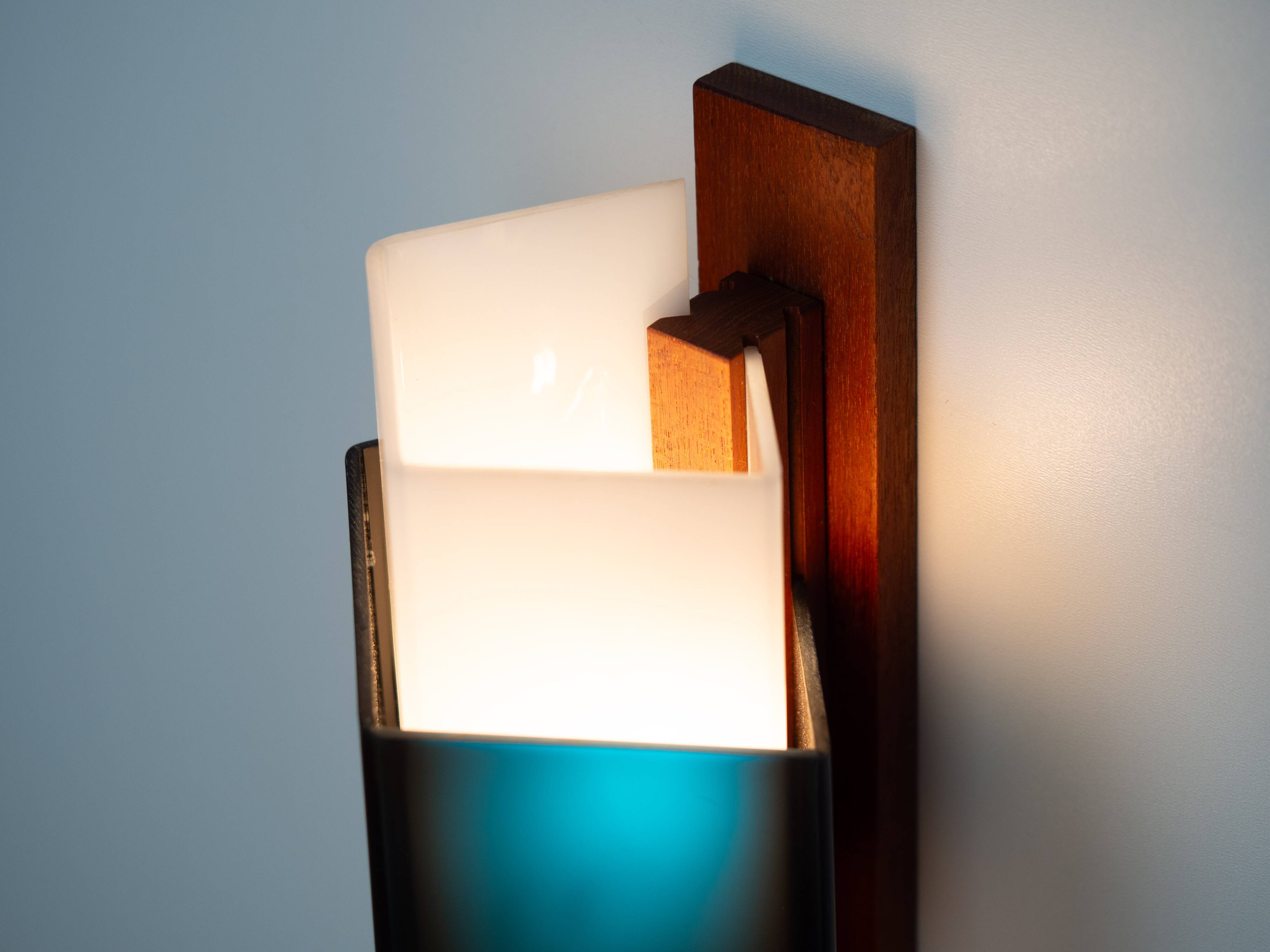 Paire de 2 appliques murales vintage suédoises des années 1950.