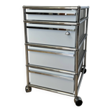 USM Haller wheeled caisson in light grey